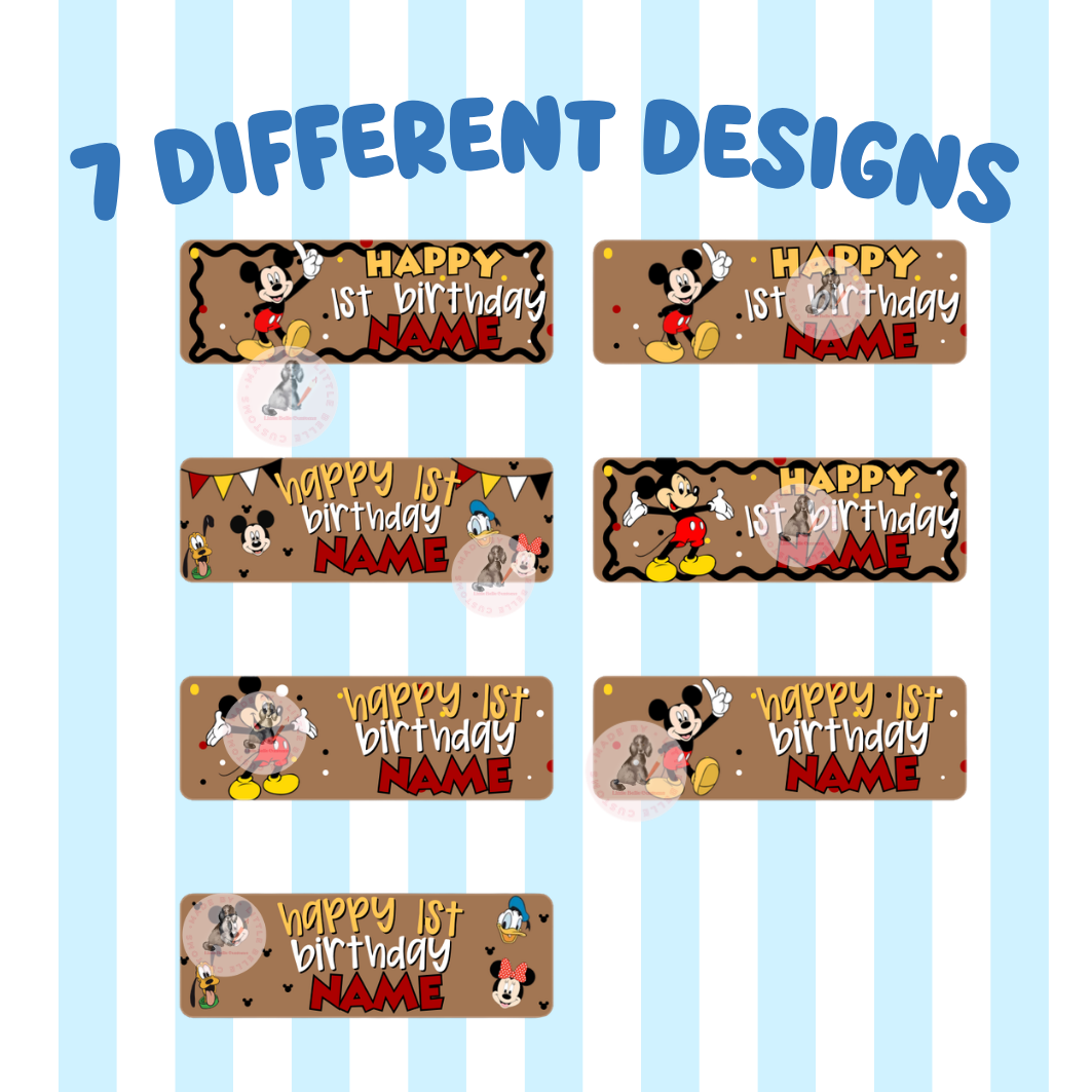 Mouse & Friends Birthday ( 7 Designs )Walgreens Banner | Template Digital Download