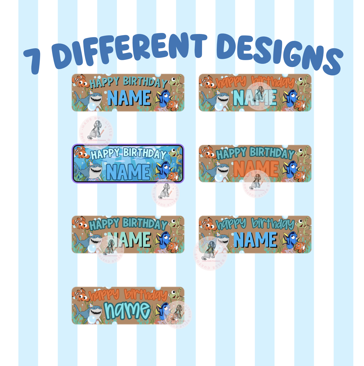 Finding Nemo Banner ( 7 DESIGNS IN ONE ) | Walgreens/CVS Template Digital Download