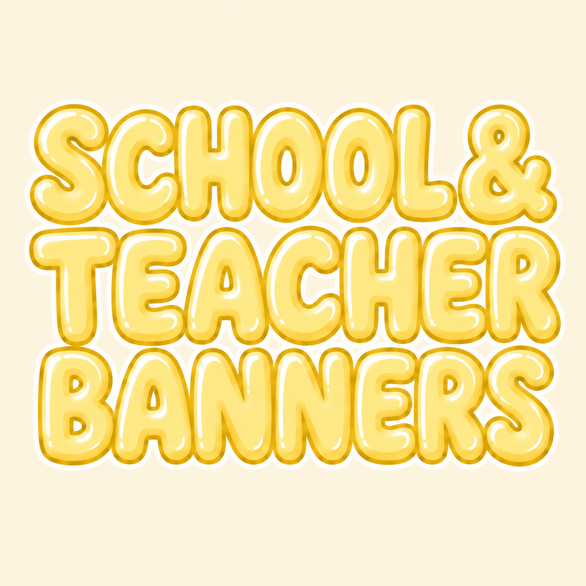 School & Teacher Banners