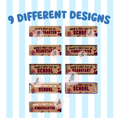 SPIDERMAN FIRST DAY OF SCHOOL  | Walgreens Banner Template Digital Download