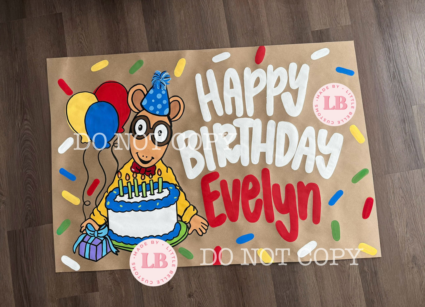 Arthur Painted Banner | Template Digital Download