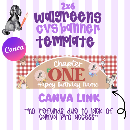 One Chapter | Walgreens 2x6 Template | Digital Download