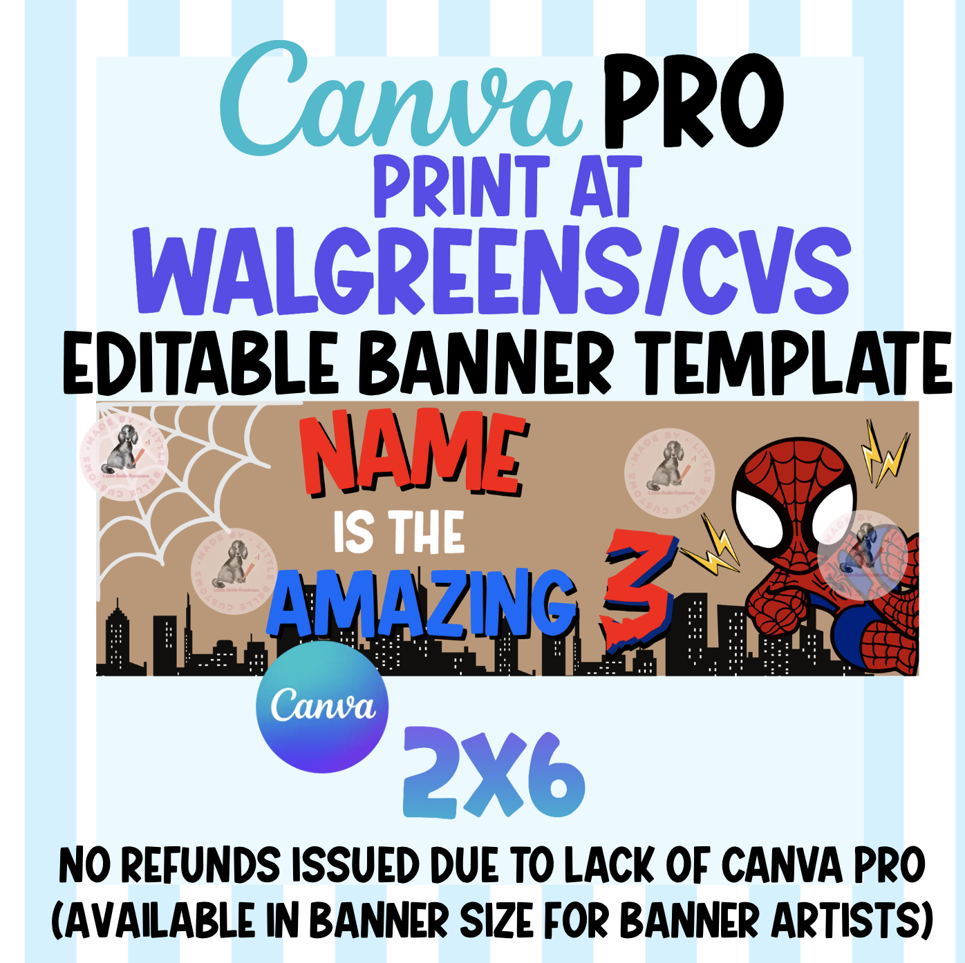 Spiderman Walgreens Banner| Walgreens Template Digital Download