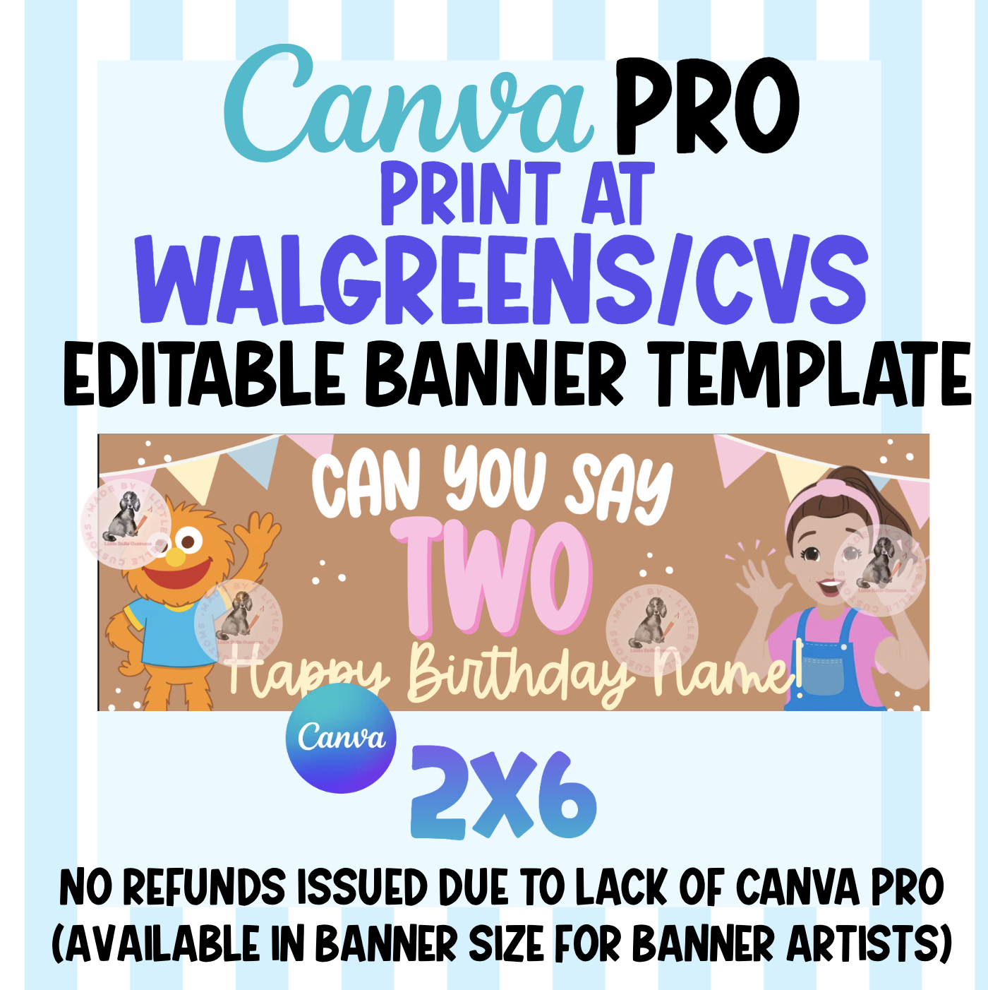 Ms Rachel Birthday CVS/Walgreens Banner| Walgreens Template Digital Download