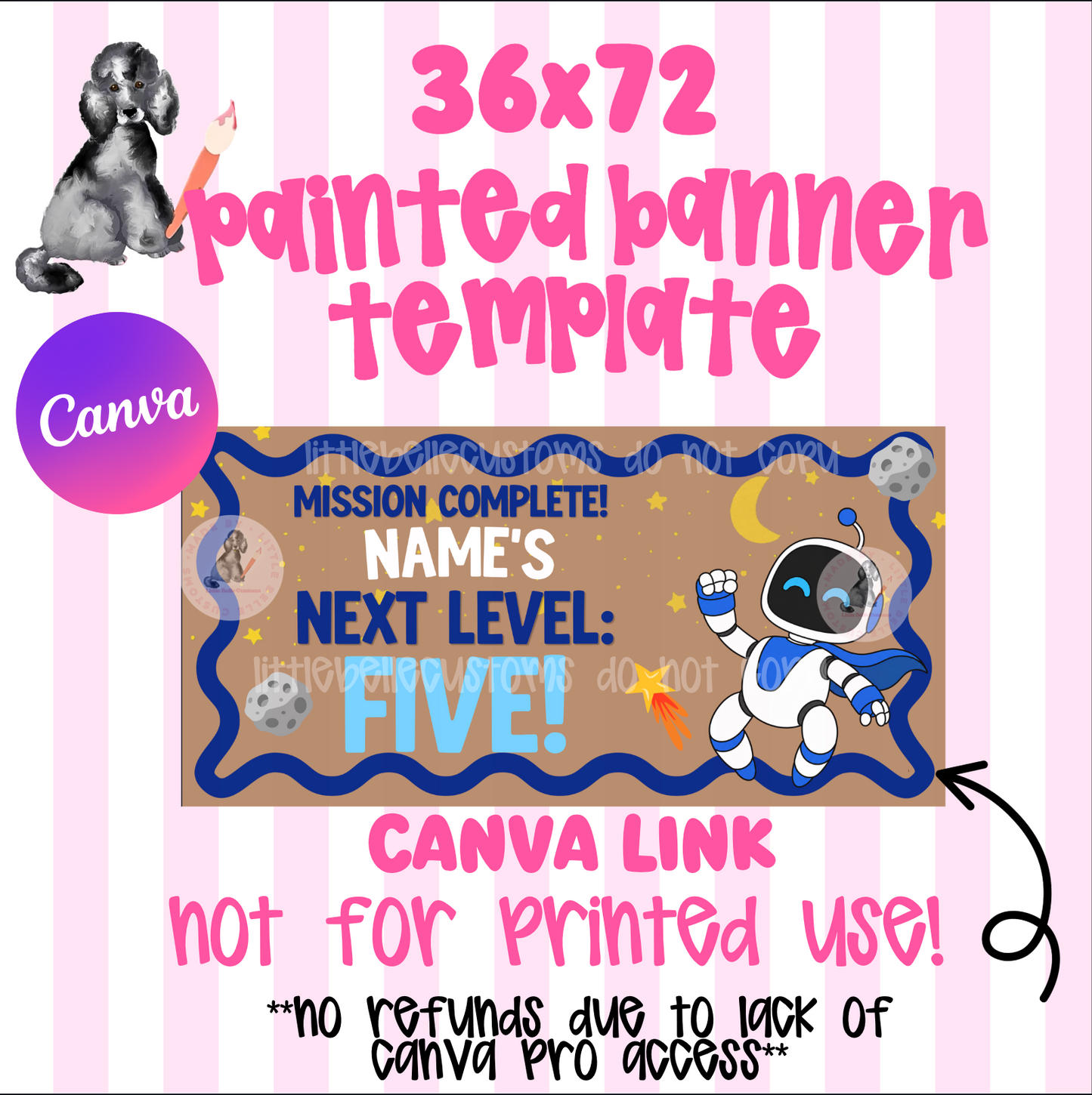 Astrobot Painted Banner TEMPLATE LINK FOR BANNER ARTISTS|  Digital Download